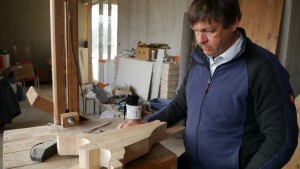 Holzschnitzer-Werkstatt